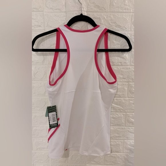 BNWT INPHORM LIGHTWEIGHT TANK | WHITE PINK | UPF SUN PROTECTION MOISTURE WICKING - Picture 4 of 6